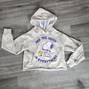 PEANUTS Snoopy Tie-dye Cropped Hoodie